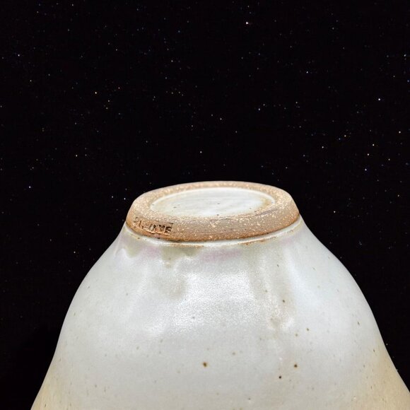 Vintage Hand Thrown Clay Art Pottery Signed Bowl Dish Glazed 5”T 7”W - Picture 10 of 11